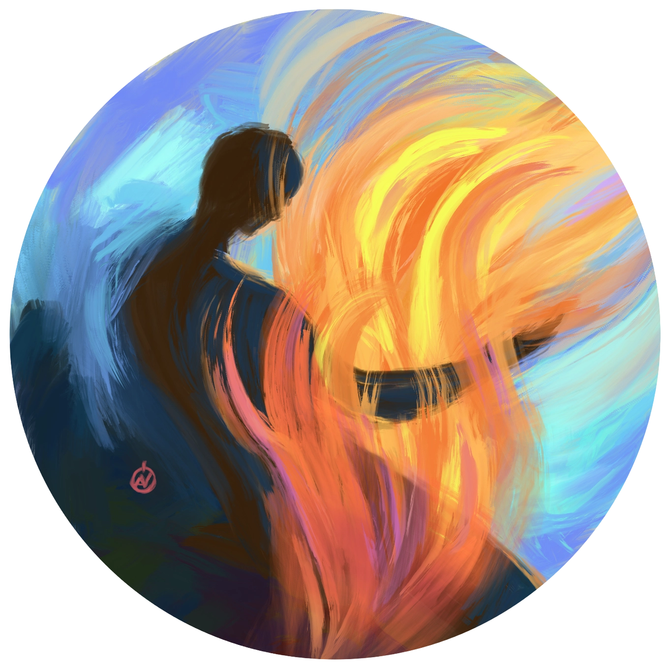 Ілюстрація до Пісні Григорія Сковороди "Ах ти тоска проклята! Ох докучлива печаль!" від Олени Горецької